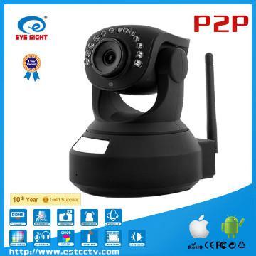 H.264 compression  hd megapixel indoor Wifi Pan Tilt IP camera