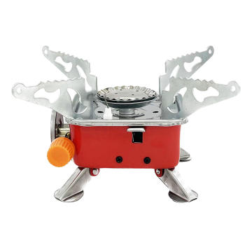 Portable Outdoor Square Camping Gas Stove with Electronic Ignition for Hiking and Picnics