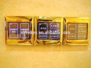 Modern good quality 1gang/2 gangs/3 gangs/4 gangs EU standard CE/ISO9001/CQC bathroom pull cord light switch