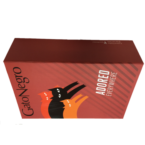Custom recycled red foladbale paper boxes with magnet