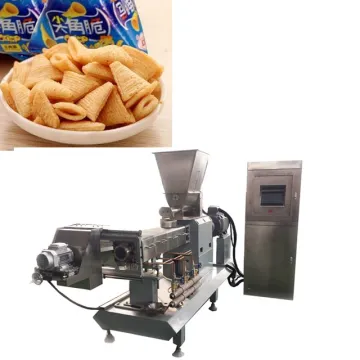 Automatic Extruded Fried Wheat Flour Snacks Production Line - Bugles Chips Frying Machine