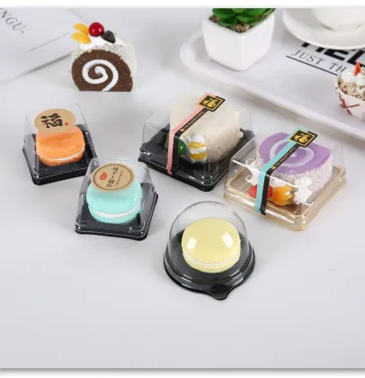 MorSun Gold Bottom Clear Cover Plastic Snow Mei Niang Box Moon Cake Container - Various Weights Available