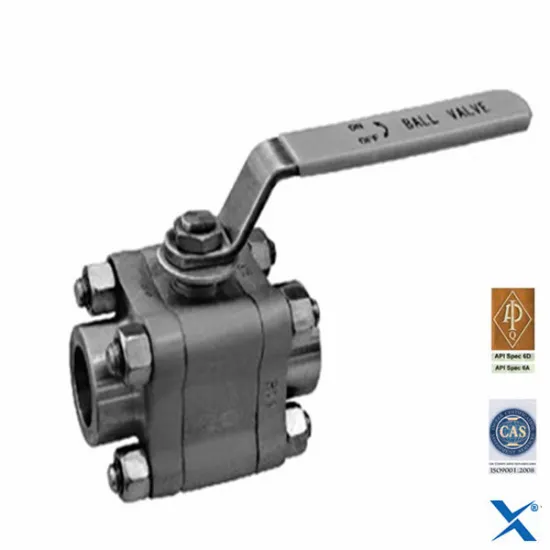 3PC forged steel ball valve