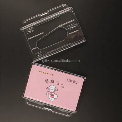 Double-Sided Card Holders: Transparent Hard Plastic Card Holders for Secure Storage and Display