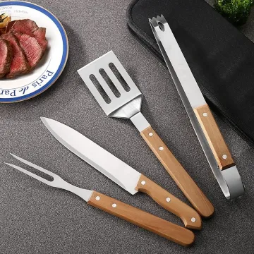 Stainless Steel Barbecue Tool BBQ Outdoor Household Knife and Fork Combination Set