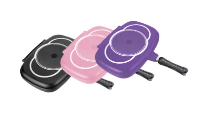 alibaba express china non stick pan double sided pan