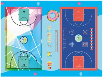 Enlio Cutomized Indoor Basketball Flooring