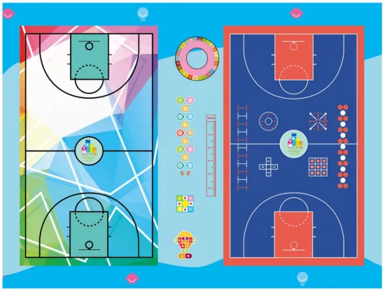 Enlio Cutomized Indoor Basketball Flooring