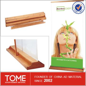 guangzhou bamboo roll up banner stand