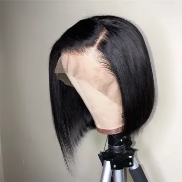 Bob Wigs Human Hair Hd Full Lace Frontal Wig Raw Indian Virgin Natural Human Hair Transparent Lace Front Wig For Black Women
