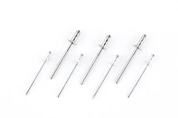 Aluminium/Steel flat head multigrip blind rivets