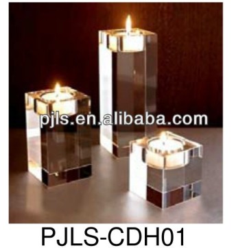 candle holder crystal block crystal candle holder