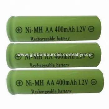 NIMH-AA batteries, 400mAh 1.2V for telephone