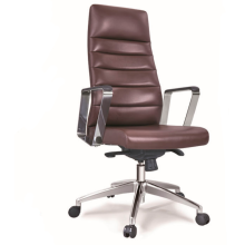 Aluminium Base Synthetic Leather Swivel Office Chair