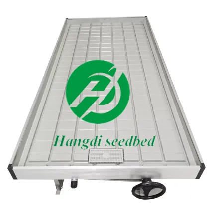 Indoor Hydroponic Vertical Farming System: 4x8 Tray Seeding Nursery Rack & Tidal Seedbed