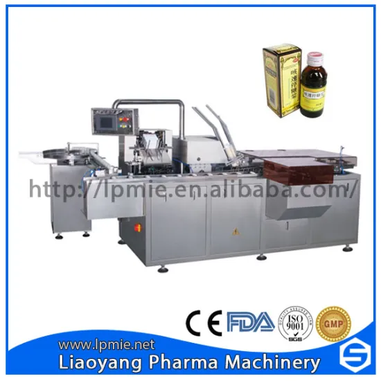 Horizontal multi-function automatic syrup bottle cartoning machine