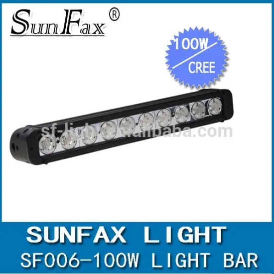 Super bright 17" 100W C REE led lightbar, IP68 flood / spot led light bar, Led driving light for offroad, trucks, tractor