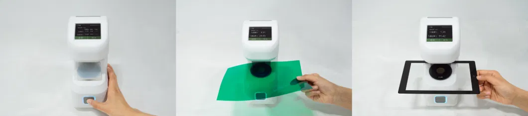 CHNSPEC DH-10 ASTM D1003用於塑料膜0.1％分辨率白色便攜式霧儀表