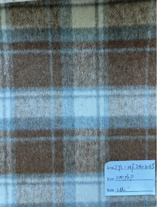 Plaid Flannel Fabric Tweed Wool Fabric