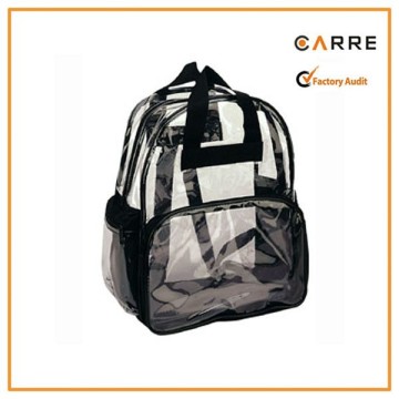 transparent PVC clear vinyl backpacks