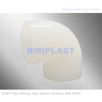 PVDF 90 Degree Elbow PN16