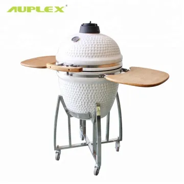 Auplex 21 Inch Kamado Grill With White Egg Bbq Smoker Kamado Grill