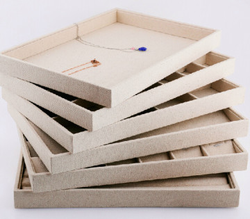 Multipurpose Linen Jewellery Storage Tray