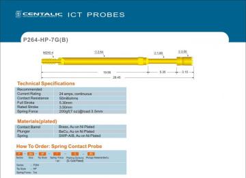 High-current Probe Pogo Pin P264 Series for Electronic Test
