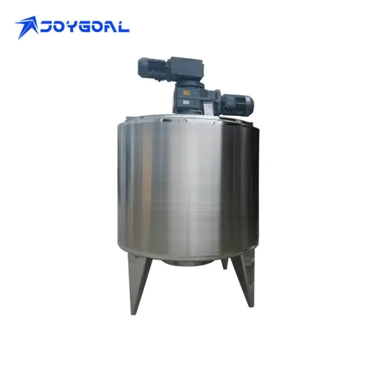 Factory Price Stainless Steel Mixing Tank for Liquid Food Blending with Heated Jacket and Agitator