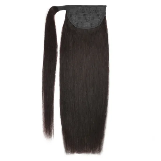 Wrap Around Drawstring Double Drawn Remy Brazilian 100% Human Hair Ponytail