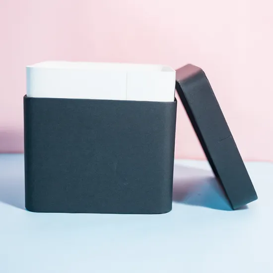 Black Square Coffee Bean Tea Canister Gift Box