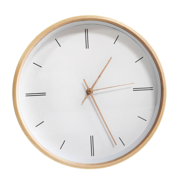 Customized Quartz Wall Clock for Home Decor with Silent Movement DIY Wooden Wall Clock