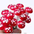 50 Pc Garden Decorations Mini Red Mushroom Shape Ornament Miniature Plant Pots Fairy Holiday Home Landscape Bonsai Christmas Dec