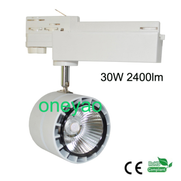 2400lm RA>80 LED 30W track light COB 30W track light dimmable track light
