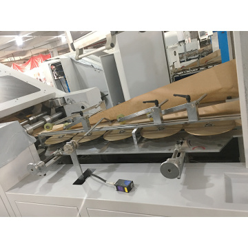 Máquina de papel Kraft de embalagem de alimentos de fundo quadrado semi -automático