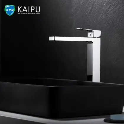 Waterfall bathroom faucet single hole faucet