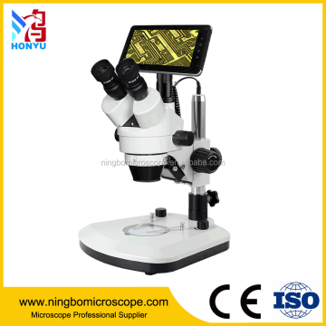 7X-45X Digital LCD Screen Stereo Microscope with Top and Bottom LED Illumination: Advanced Microscopic Imaging Tool