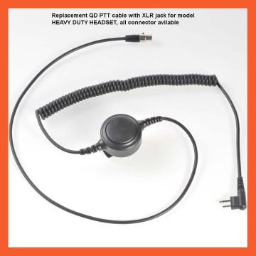 XLR 5 Pin Cables for Motorola 2 Pin Connectors