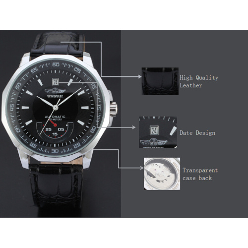 winner business style mechanical watch for men