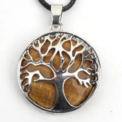 Vintage Style Silver Tree of Life Necklace