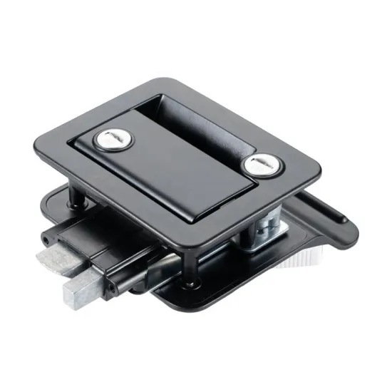 GL-12136 Zinc Alloy Black Trailer Door Latch Counter Security Lock
