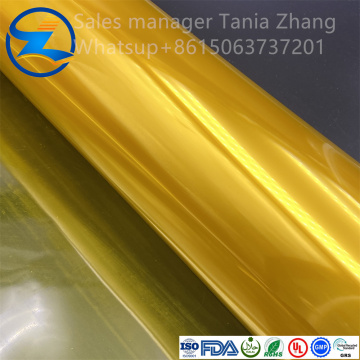 High quality yellow color PVC translucent film