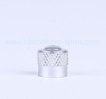 Silver aluminium rims wheels tire valve caps