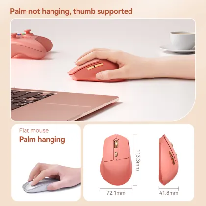 New Arrival: Cute Dual-Mode Rechargeable Wireless Silent Mouse for Laptop