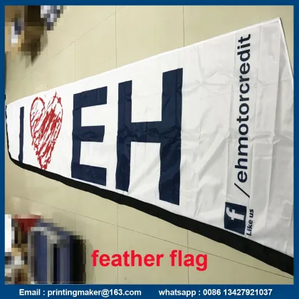 13 Feet 100% Polyester Knife Flying Flags