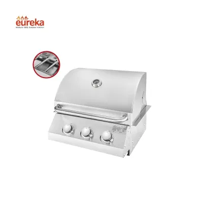 Outdoor Kitchen Griddle Stainless Steel Built in Mini BBQ Grill Small Barbecue Grill