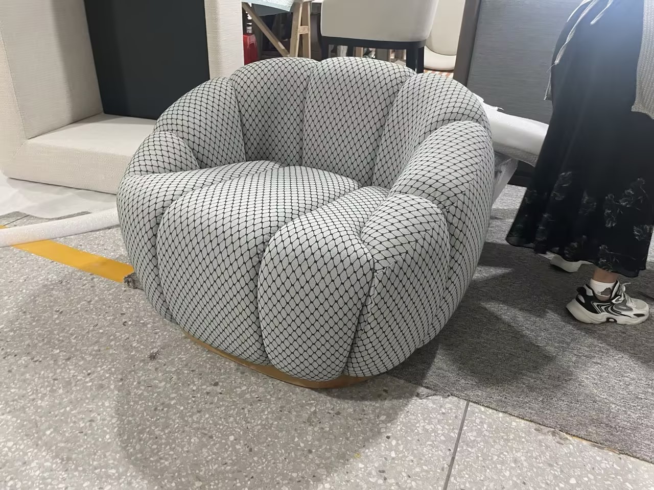 Fauteuil de salon biologique pour décoration intérieure moderne