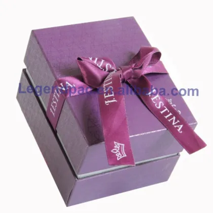 high end professional purple jewelry packaging