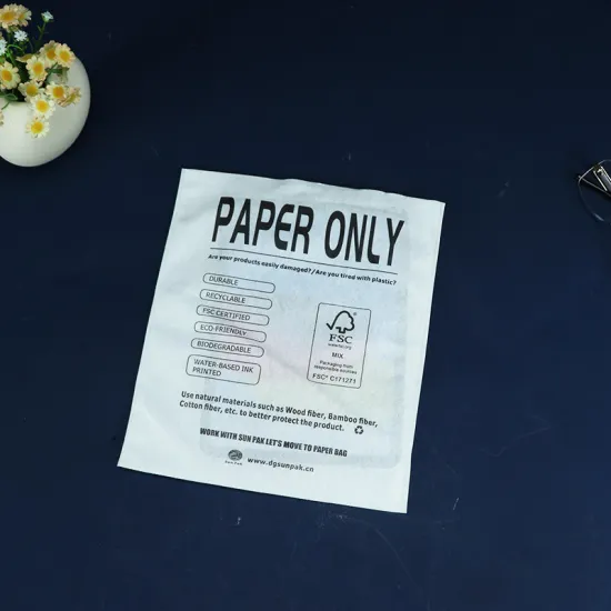 Biodegradable Cotton Pulp Paper Bags