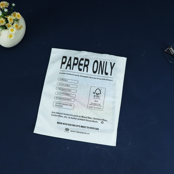 Biologicky odbouratelné sáčky z bavlněné buničiny